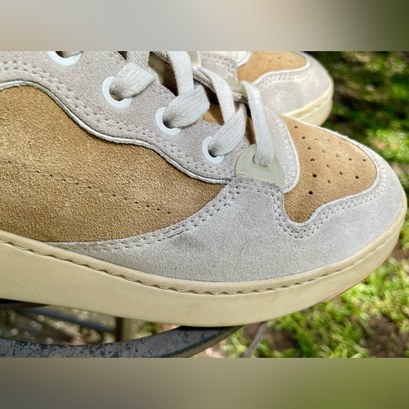 Veronica Beard Sneakers Suede Colorblock Women’s US 7.5 Designer Leather - Picture 13 of 16